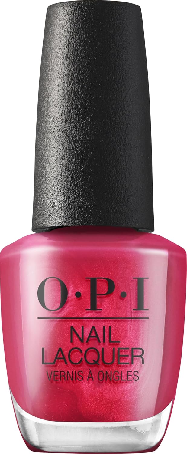 OPI Nail Lacquer Red Nail Polish - Crème, Shimmer & Glitter | Chip Resistant, Fast Drying | 0.5 Fl Oz