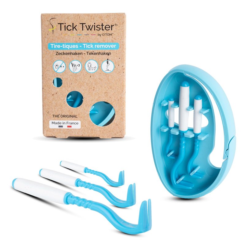 Tick Twister Tick Remover for Dogs and Human - Made in France - Tick Puller for Humans and Dogs - 3 Different Sizes - Dog Tick Removal Tool - Also for All Other Pets - Tick Nipper in