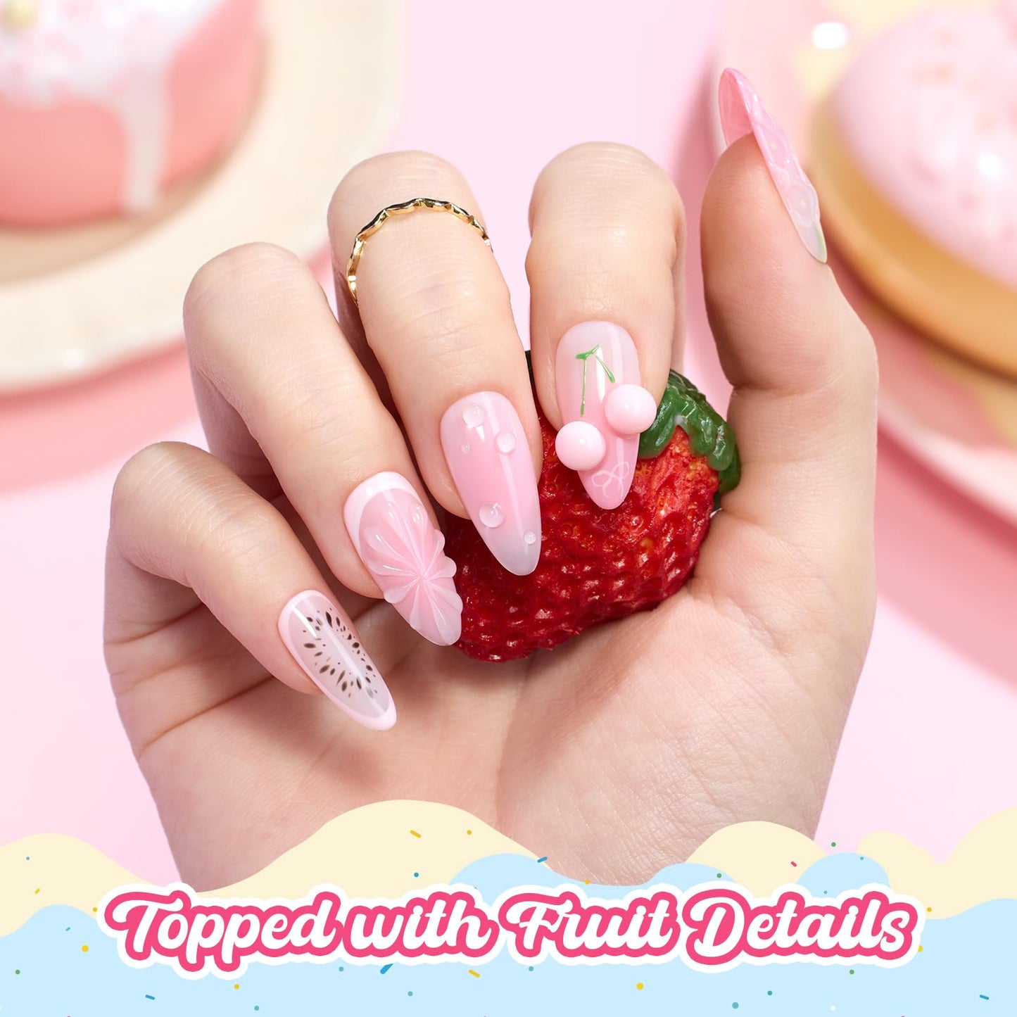 Beetles Pink Gel Polish, Strawberry Milk, Light Pink Gel Nail Polish