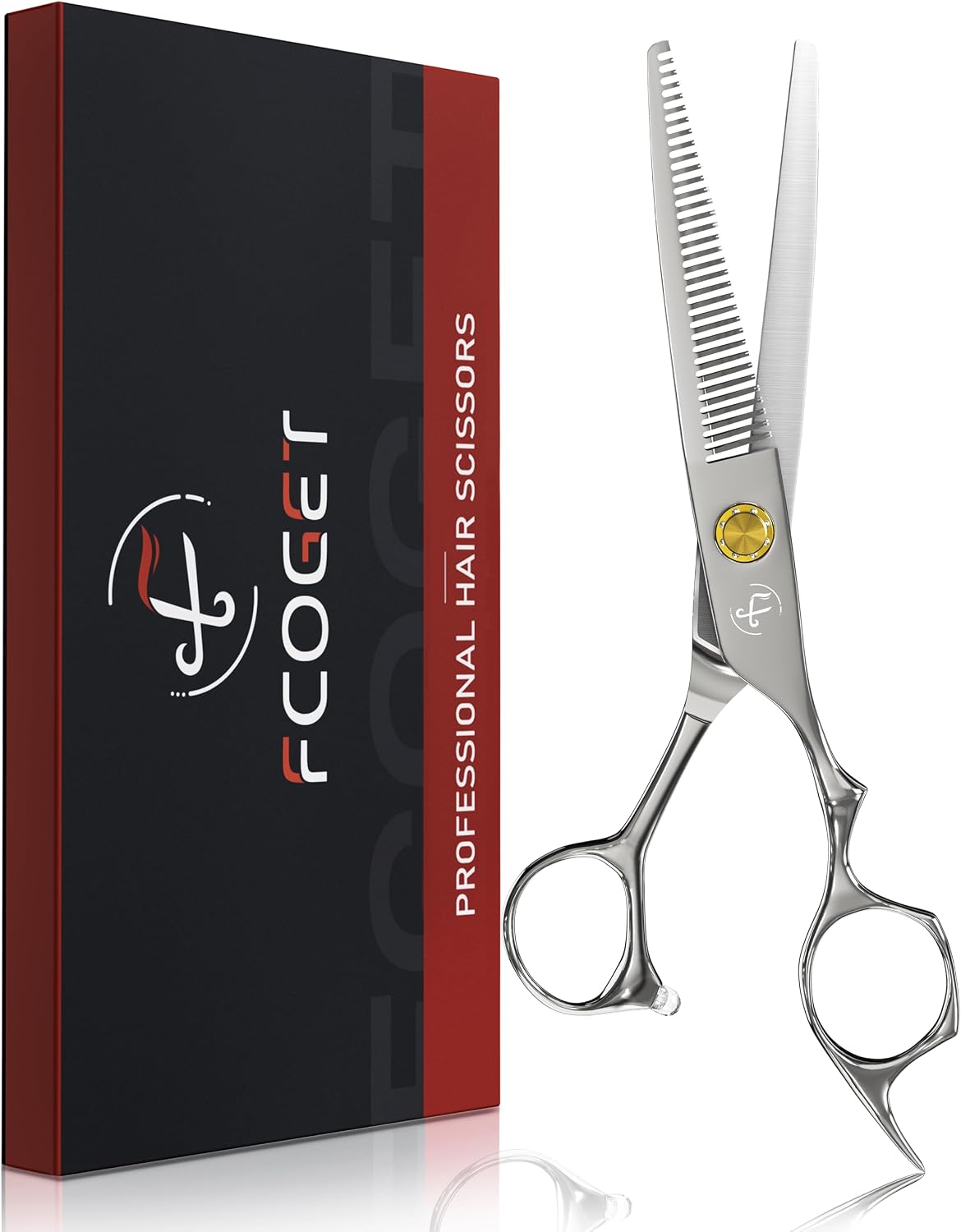 Professional Thinning Shears - Japanese 440C Stainless Steel Hair Cutting Scissors | 6.8 Inch Right-Handed Design for Salon & Home Use