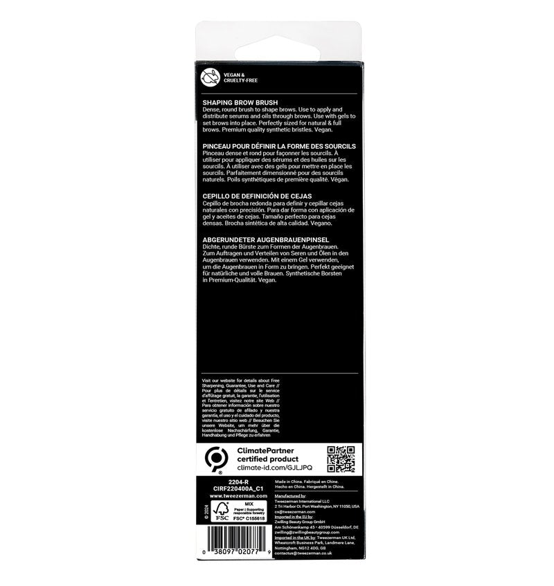 Tweezerman Shaping Round Brow Brush