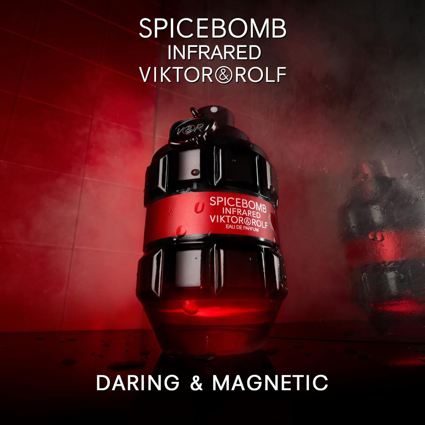 Viktor&Rolf Spicebomb Infrared Eau de Parfum - Woody & Spicy Cologne for Men | 3 Fl Oz