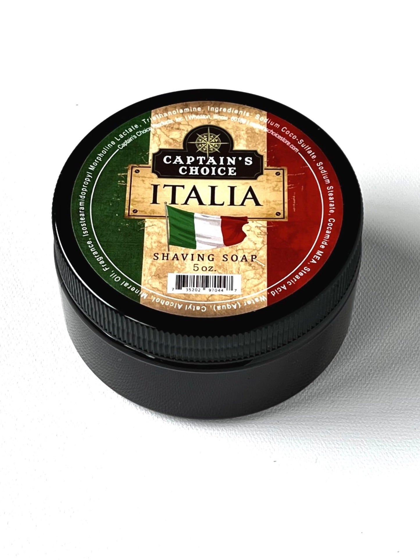 Captain's Choice Italia Almond Scent Shaving Soap - 5 oz, Off White