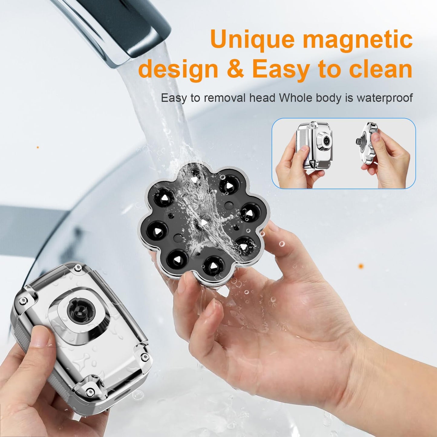 Head Shaver for Bald Men,2024 Upgrade 9-in-1 Men’s Electric Shaver Bald Head Shaver for Men,Electric Razor for Bald Men IPX7 Waterproof Rotary Shaver Grooming Kit with LED Display