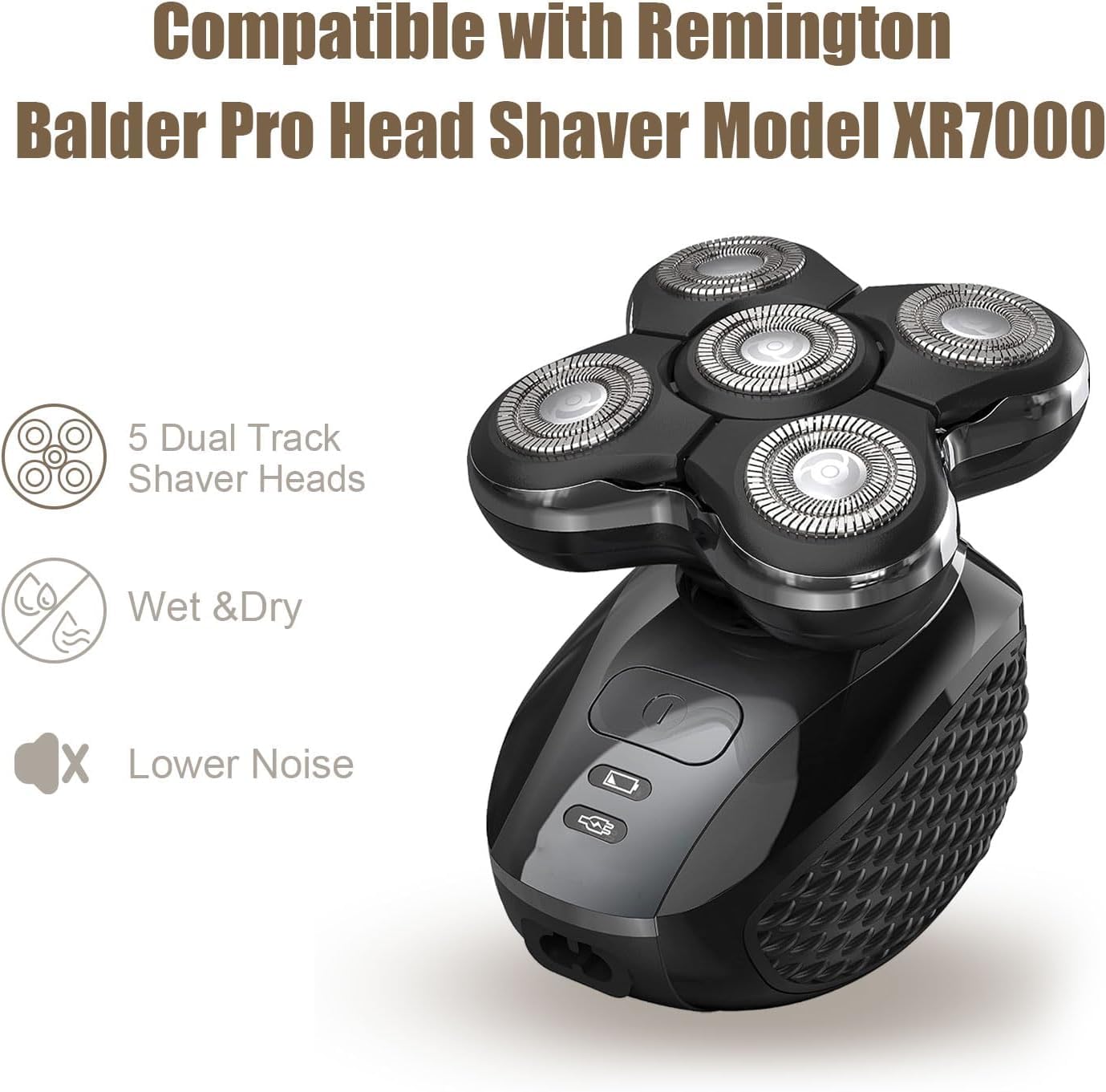 Shaver Replacement Head Compatible with Remington Electric Shaving Model SPR-XR7000,for Bald Men.(3packs)