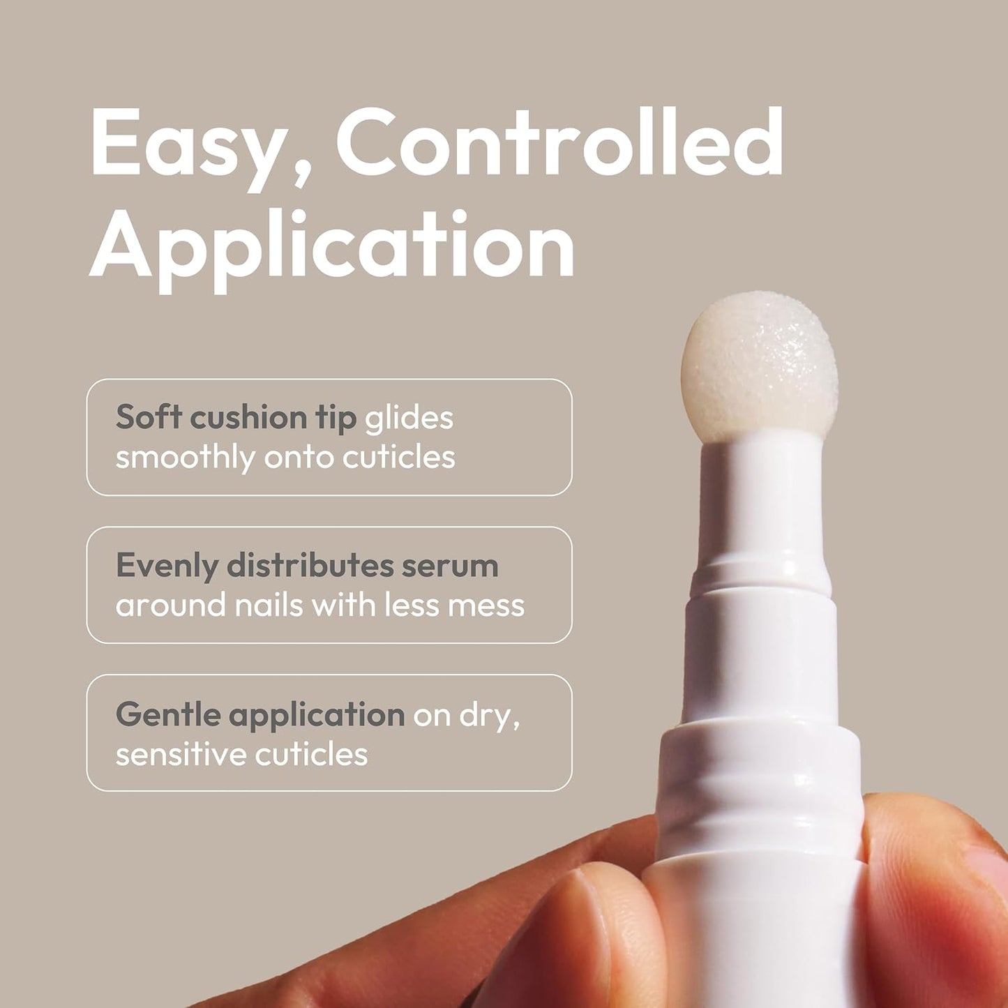 Kerasal Cuticle Cure Serum - Soft Cushion Tip Applicator, 0.13 oz | Nourishing Formula for Healthy Nails