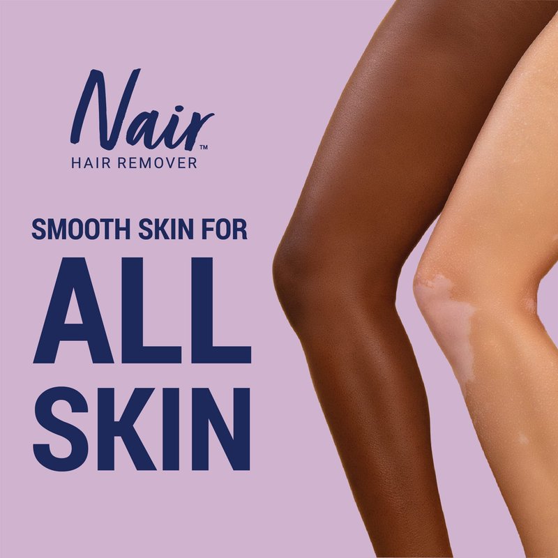 Nair Hair Removal Body Cream With Aloe and Water Lily, Leg and Body Hair Remover, 9 Oz Bottle