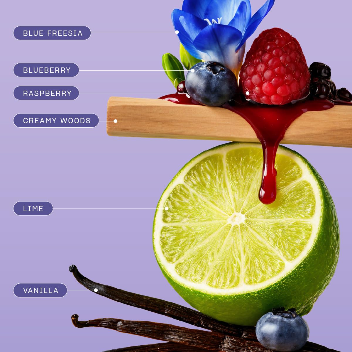 Berry Styles Body Mist - Fruity Gourmand Fragrance for Body & Hair | Blueberry, Raspberry & Vanilla, 2.5oz