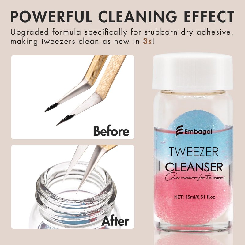 Tweezer Cleanser for Eyelash Extensions Tools