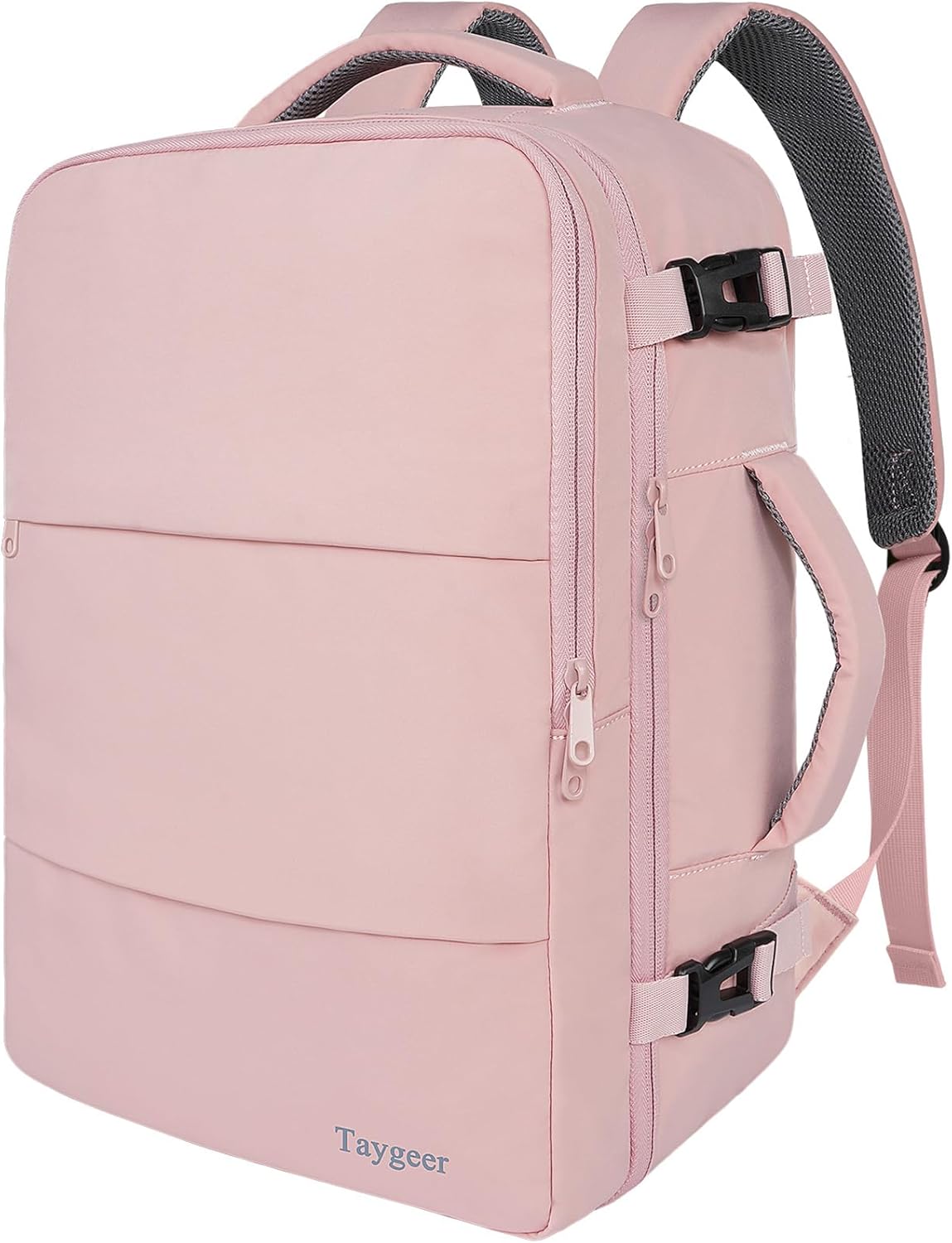 Travel Backpack for Women - TSA-Approved 15.6" Laptop Bag with Water Bottle Pocket & Shoe Pouch | Pink Casual Daypack for Business & Hiking