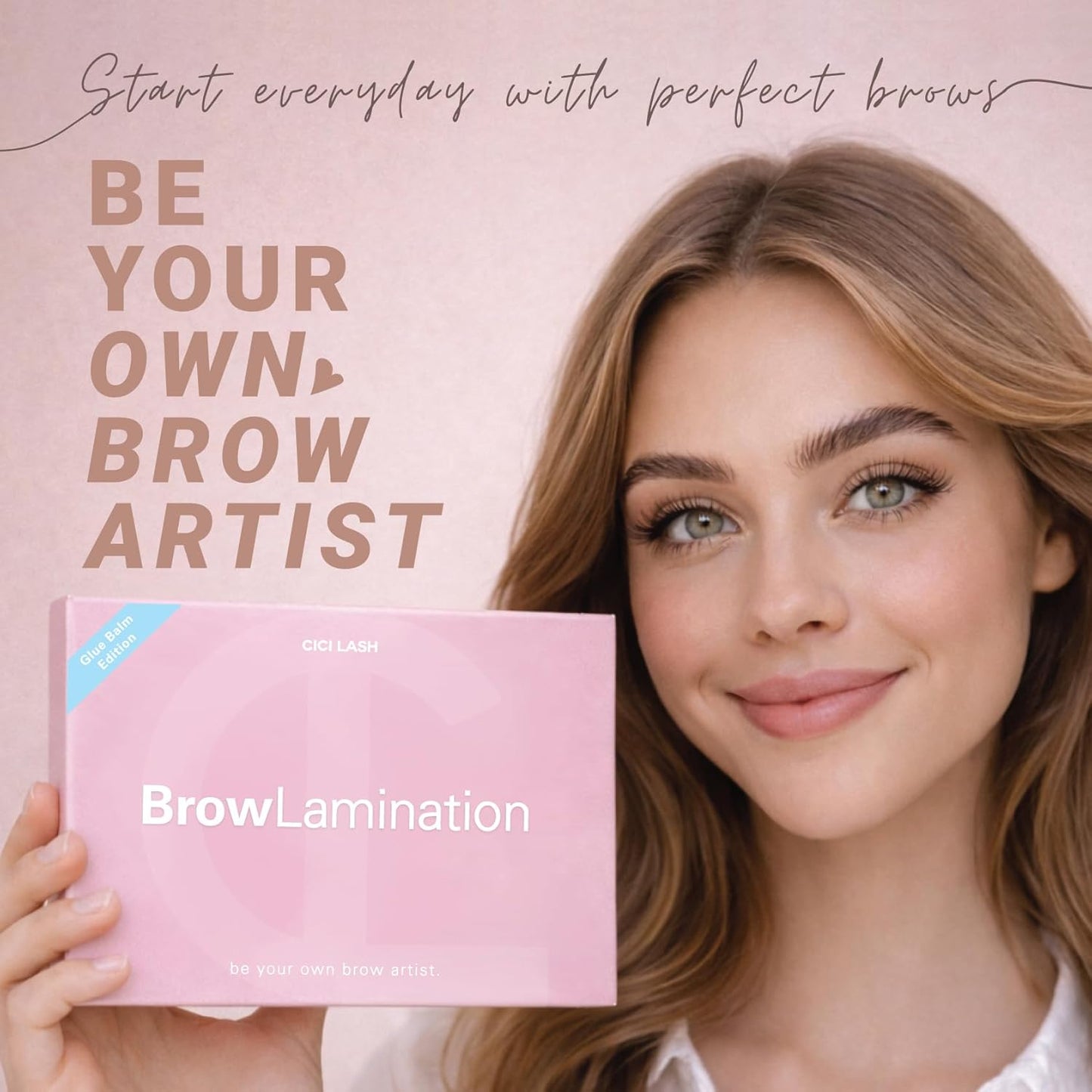 Brow Lamination Kit - Professional DIY Eyebrow Lift with Keratin Conditioning | Easy-to-Use Glue Balm Edition for Fuller, Thicker Brows