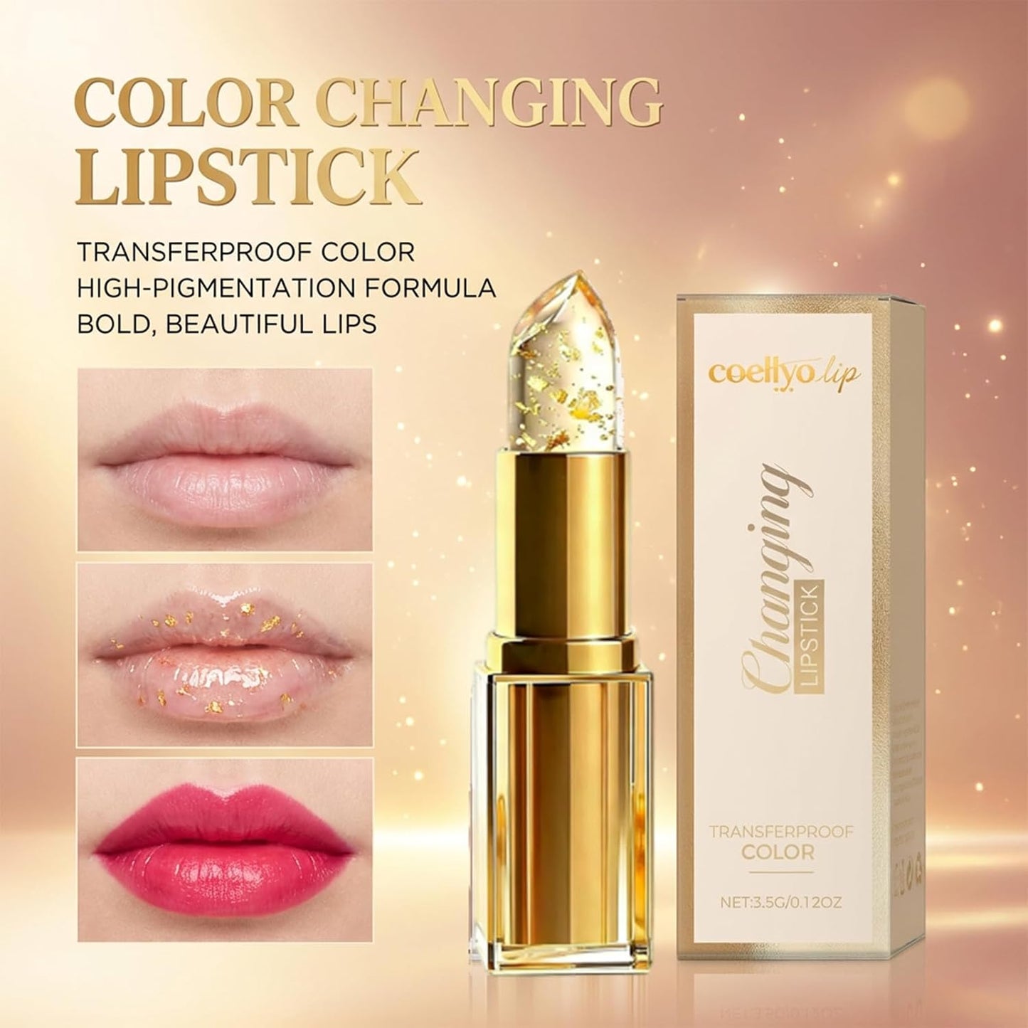 True Tone PH Adjusting Lipstick - Color Changing, Long Lasting, Waterproof Shine | 1 Piece