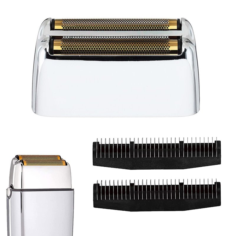 P4L FXRF2 Replacemnet Foil and Cutter fit for Babyliss PRO Barberology FXFS2 (FOILFX 02) ,Generic Shaver Head for Babylisspro Replacement Blade,Babyliss Foil Shaver Replacement Part (Silver)