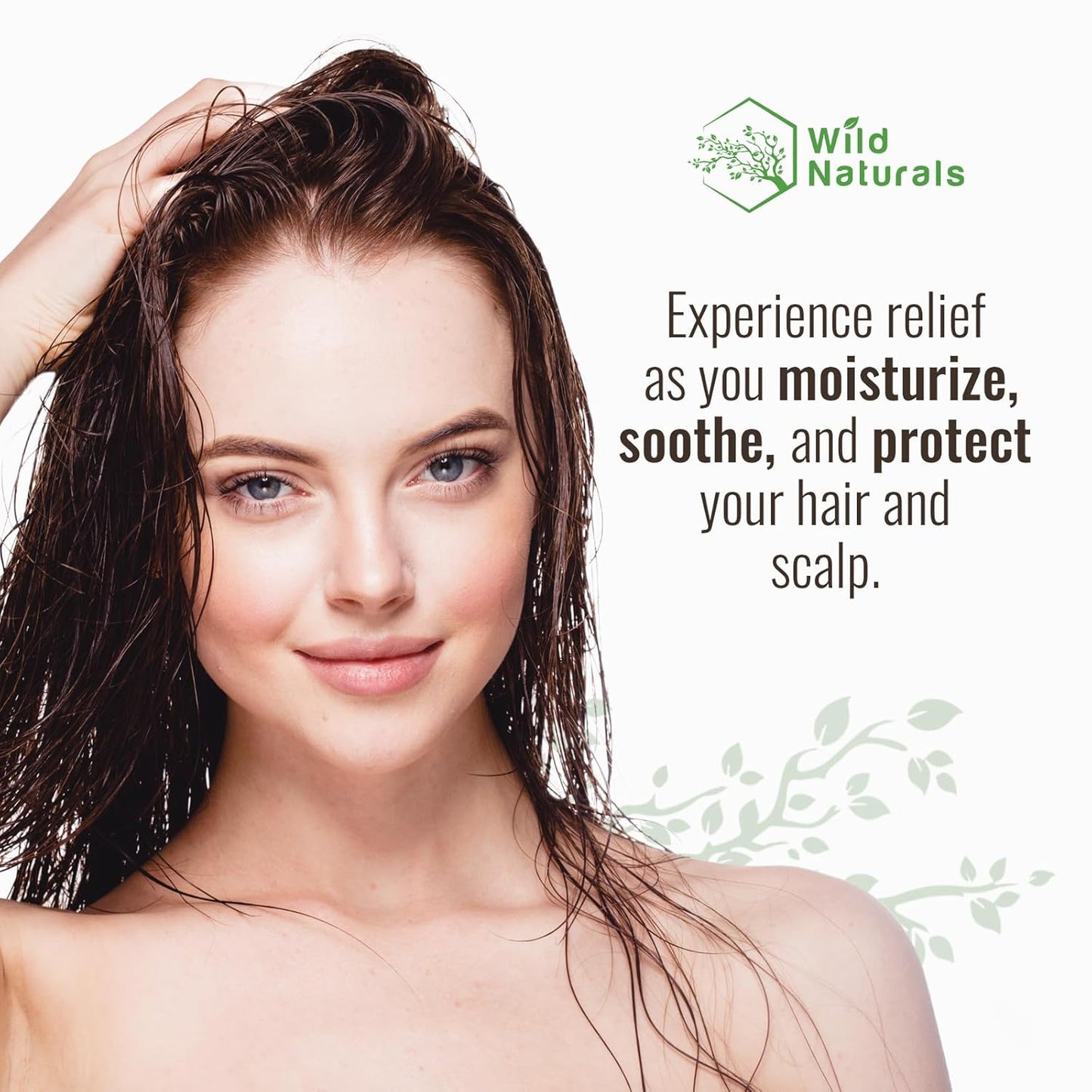 Natural Hydrating Conditioner - Sulfate-Free Dandruff Relief with Aloe Vera & Manuka Honey | Ideal for Oily & Curly Hair