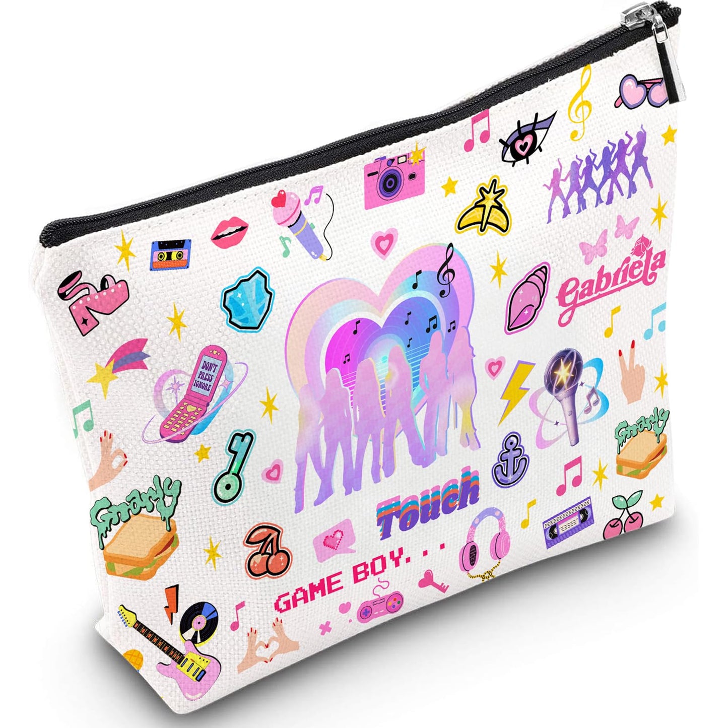 Repnalm Katsyee Merch Inspired Kpop Makeup Bag for Women Merchandise Gifts for K-Pop Lovers