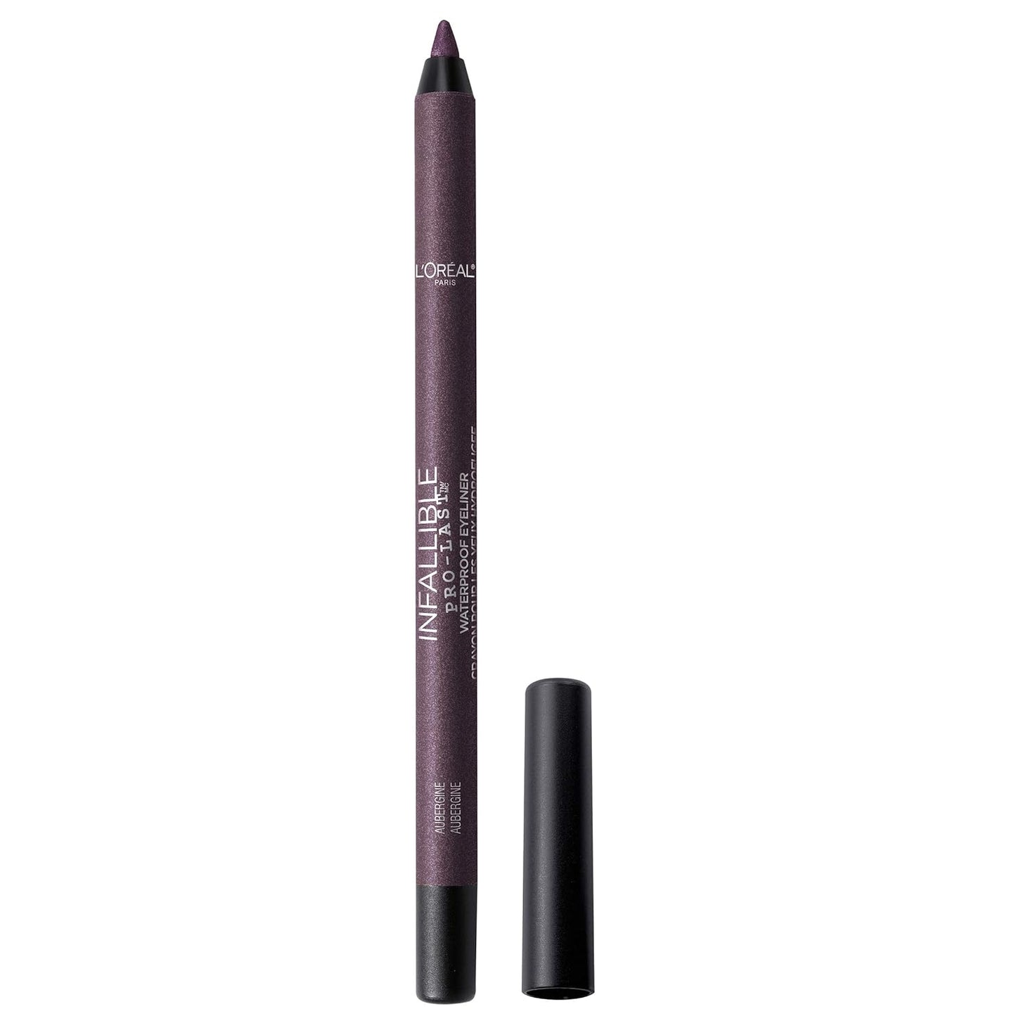 L'Oreal Paris Infallible Pro-Last Pencil Eyeliner - Waterproof, Smudge-Resistant, Easy Application | Aubergine, 0.042 oz.
