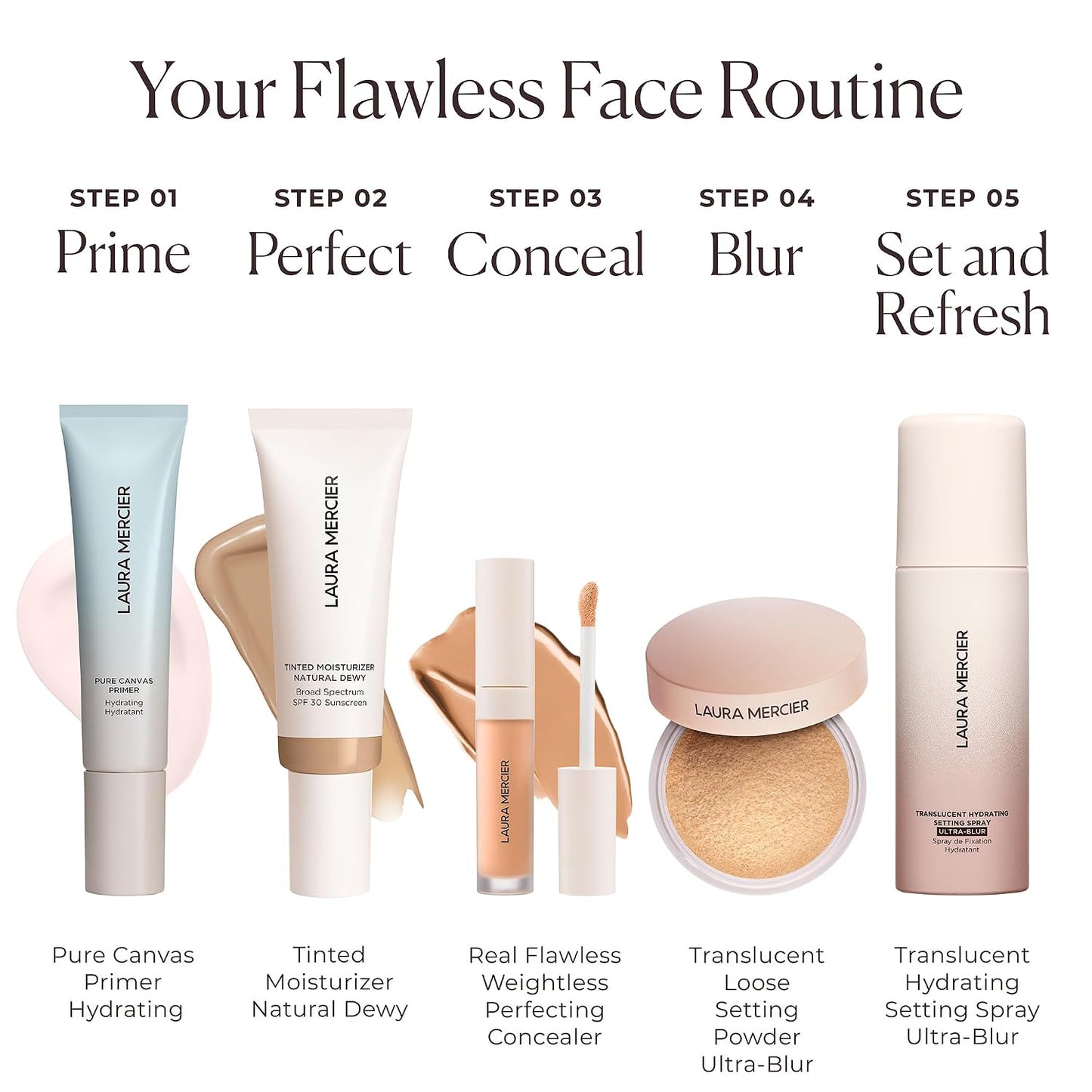 Laura Mercier Translucent Hydrating Setting Spray - Ultra-Blur Face Mist with Hyaluronic Acid | 24HR Shine Control, Natural Finish