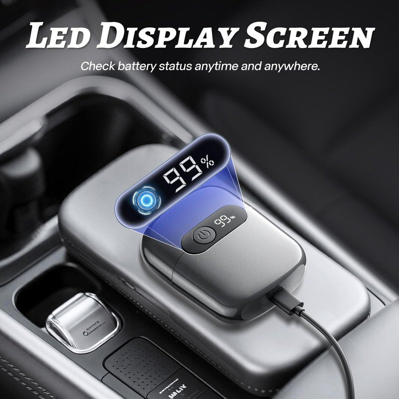 MALEGEBAZ Electric Foil Shaver for Men :3D Floating Blades, LED Display, USB-C Fast Charge, IPX8 Waterproof - Perfect for Travel & Smooth Shaving at Home Misty Gray