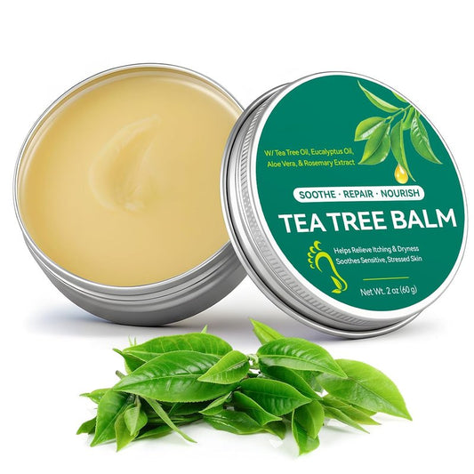 Tea Tree Oil Balm - Soothing Moisturizing Balm for Dry & Sensitive Skin | 2 oz, Natural Relief for Itchy Areas