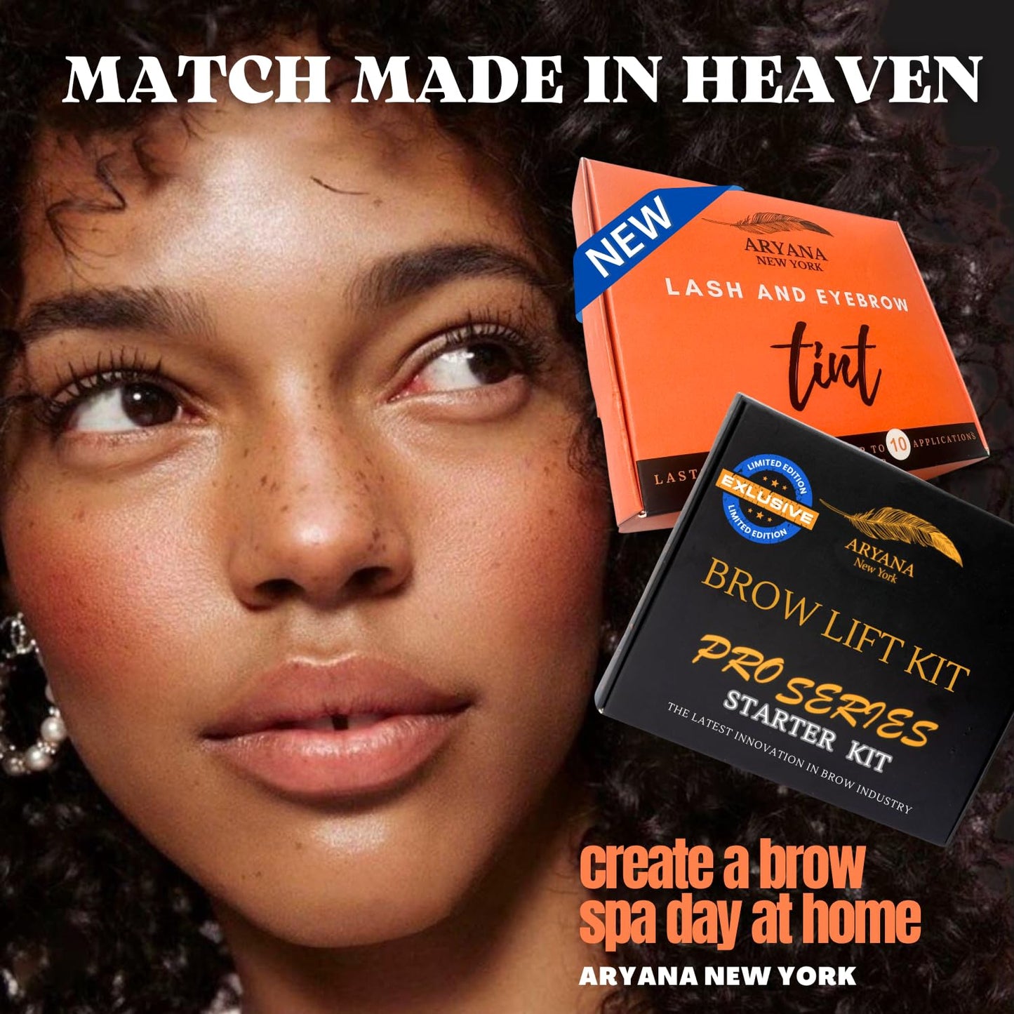 Lash and Brow Kit - Up to 10 Applications | Black & Brown with Brow Brush