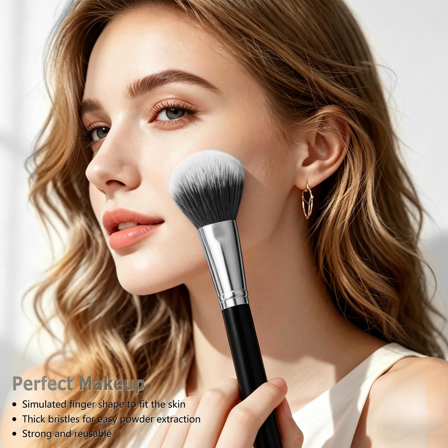 Makeup Brush Set, Premium Synthetic 14 Pcs Makeup Brushes, Travel Makeup Brush Set for Foundation, Concealer, Blush and Eyeshadow Brush(Black)