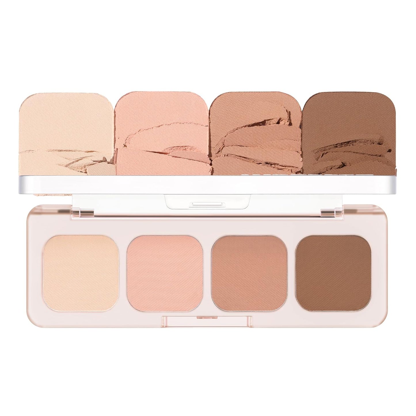 Mood It Palette - 4-Shade Korean Eyeshadow Palette for Daily Wear | Soft Blending, Buildable Coverage, Matte & Shimmer Finish, 0.11 oz (01 Fresh It)