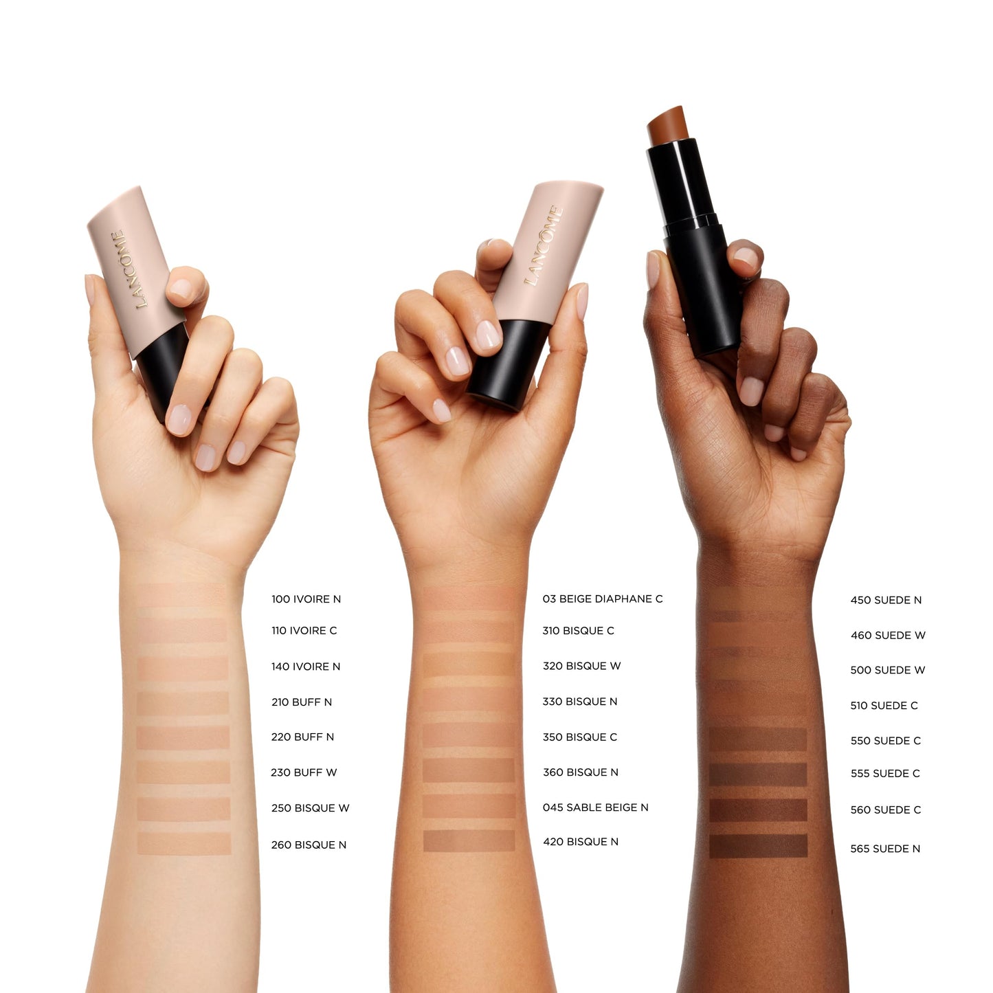 Lancôme Teint Idole Shape Stick, Multi-Use Foundation Stick, Concealer & Contour, Hydrating Medium to Full Coverage w/Natural Matte Finish, All Skin Types, 140 Ivoire Neutral