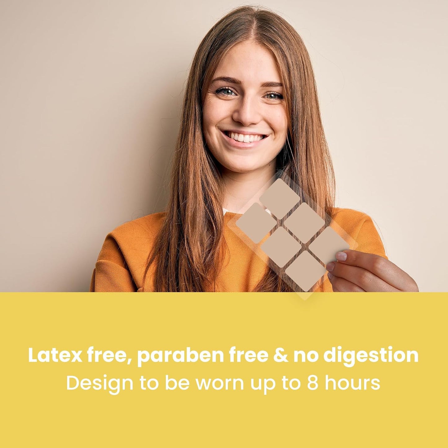 Magnesium Patches - 100% Natural Muscle & Bone Support Patches | Pack of 60 with Calcium