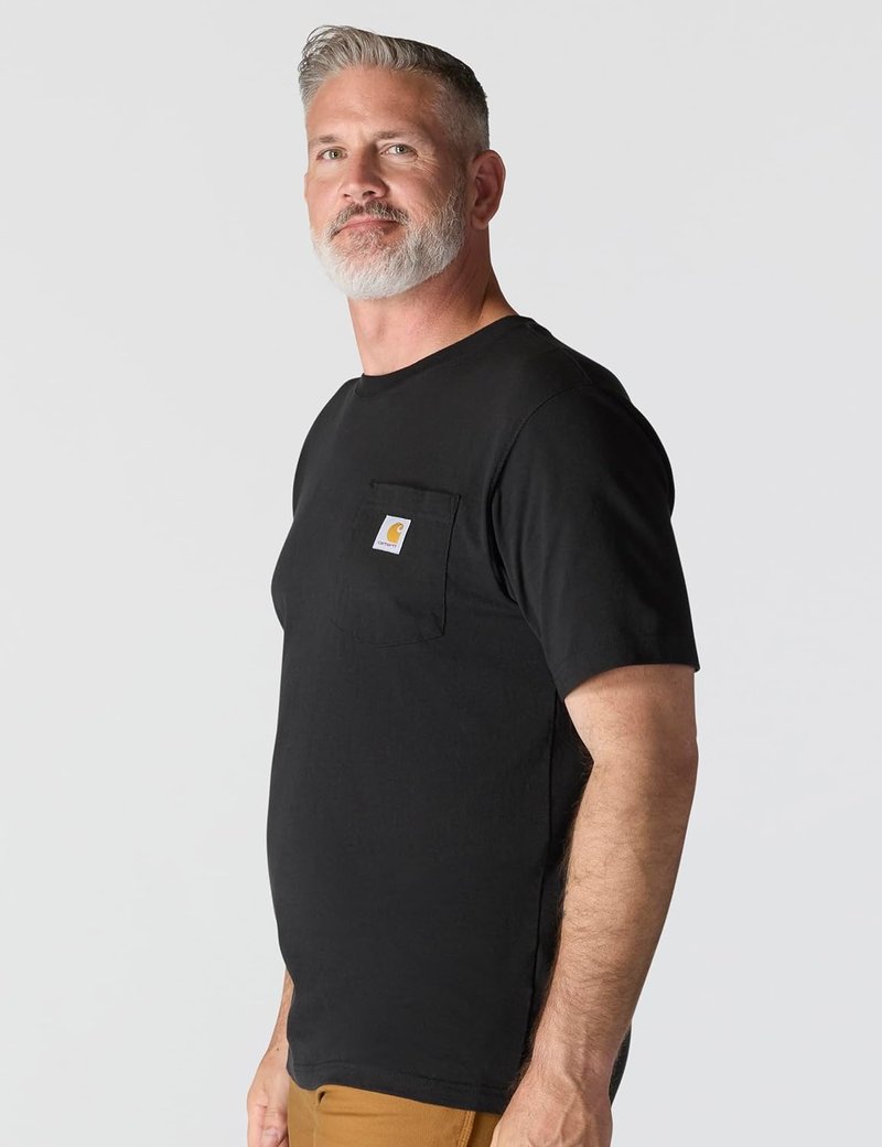 Carhartt Men's K87 Pocket T-Shirt - Classic Fit, Soft Cotton | Multiple Colors Available