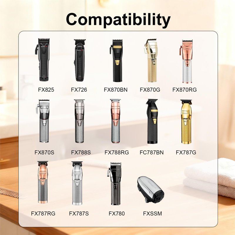 4.5V Charger Cord for BaByliss PRO Clipper & Trimmer FX870 FX788 FX787 FXSSM FX820 FX726 FX825, Power Adapter for BaByliss Barberology