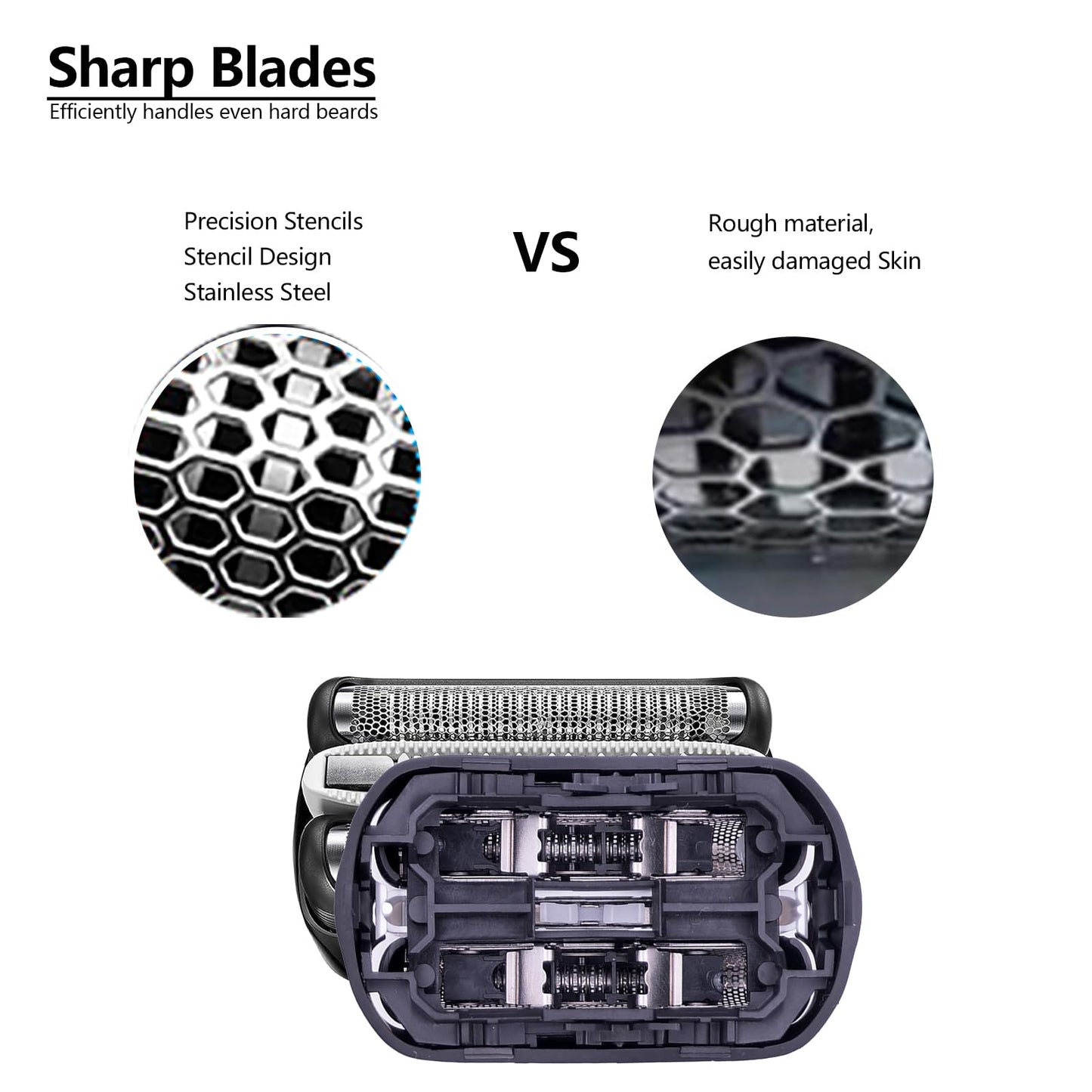 32B S3 Electric Replacement Shaver Head for Series 3 Shaving Razors, Compatible with S3 3040s 3080s-4 370cc 3070cc 3000s 3010, 3090cc Etc.