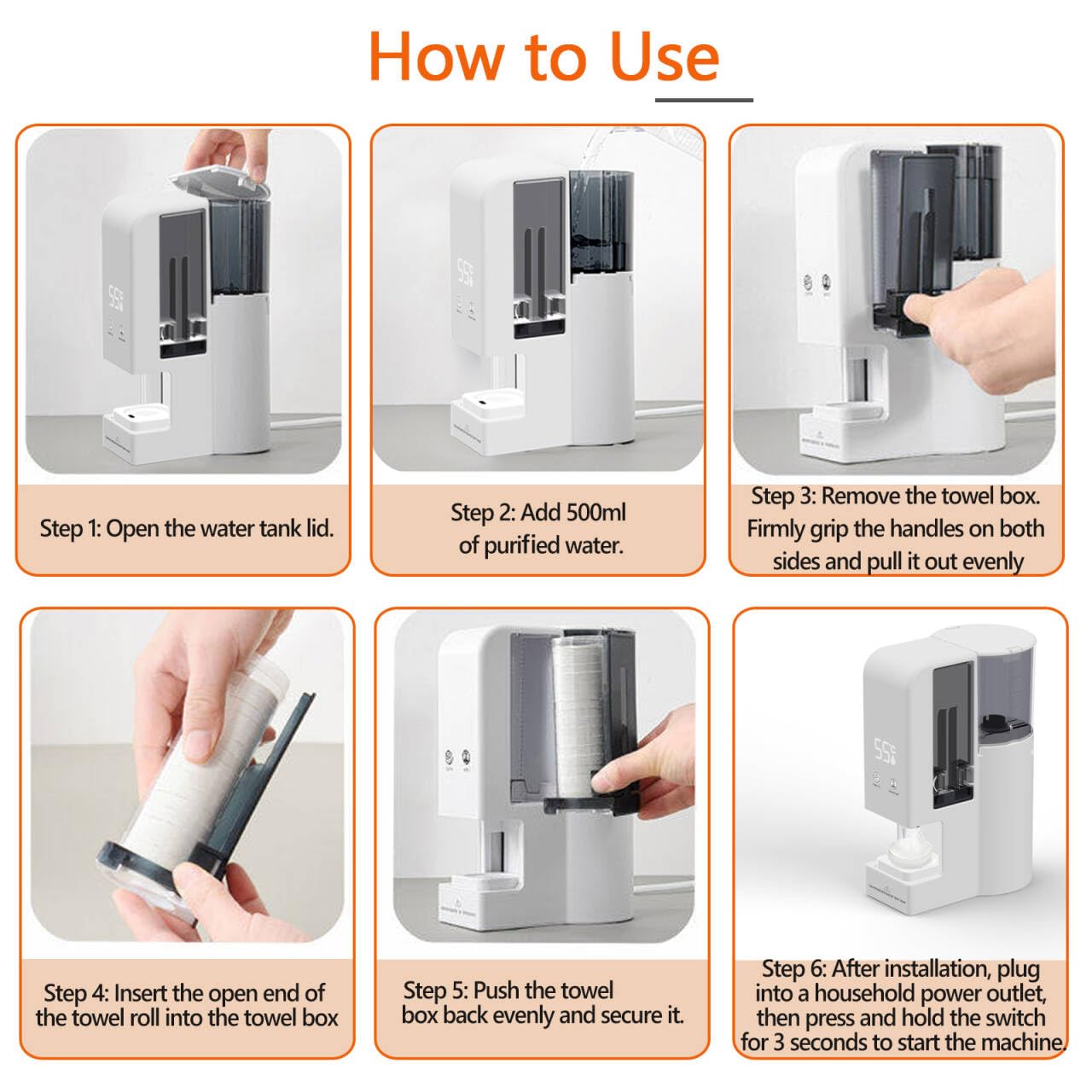 Towel Heater - Hot Towel Warmer Dispenser for Spa & Home Use | Includes 100 Towels