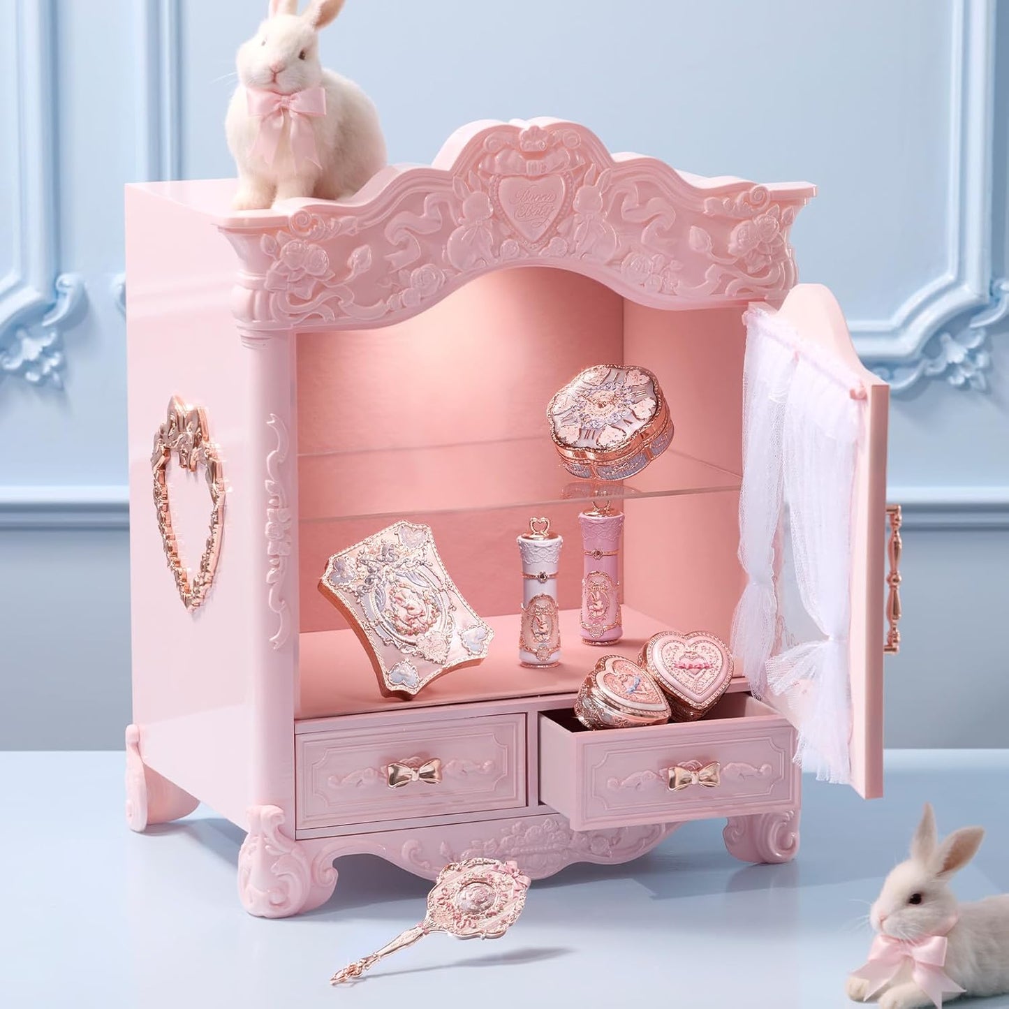 Bunny Garden All-In-One Makeup Kit - Full Cosmetics Set for Easter & Birthdays | Cushion Cream Foundation N02