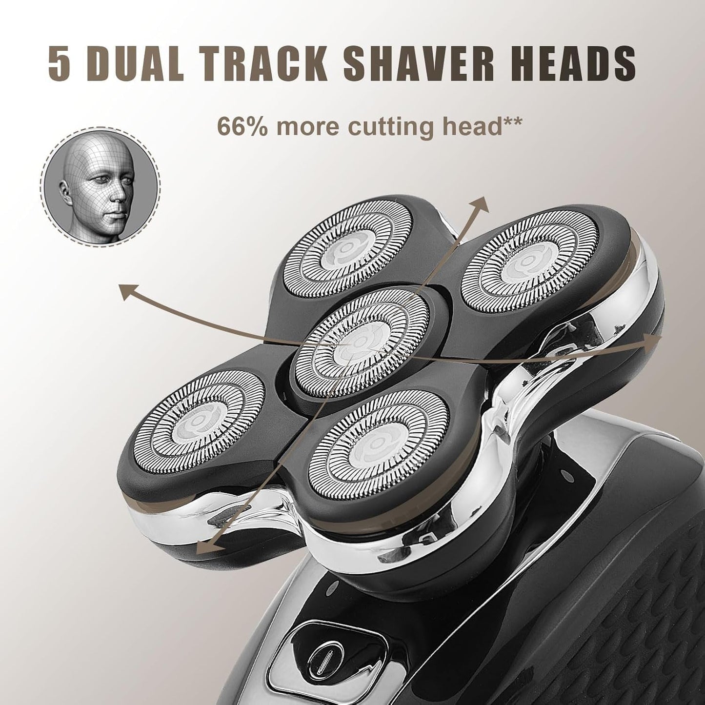 Shaver Replacement Head Compatible with Remington Electric Shaving Model SPR-XR7000,for Bald Men.(3packs)