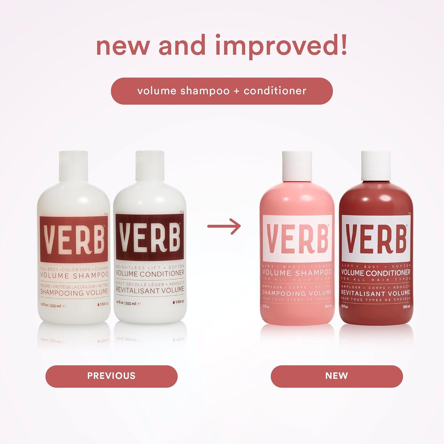 VERB Volume Conditioner - Sulfate-Free Formula for Soft, Detangled Hair | Ideal for Flat Hair