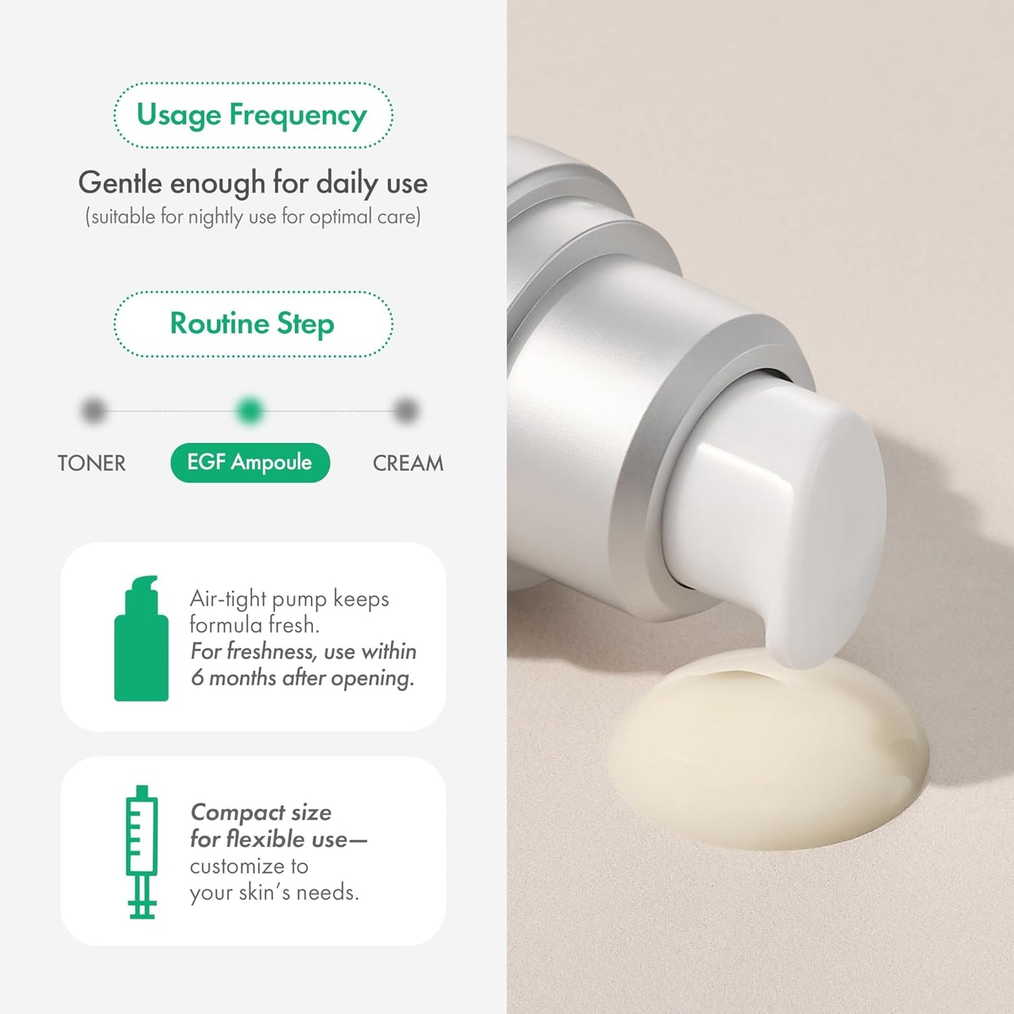 Easydew DW-EGF Melatoning Ampoule - Hydrating Dark Spot Serum with Niacinamide & Glutathione | 1.01 fl oz