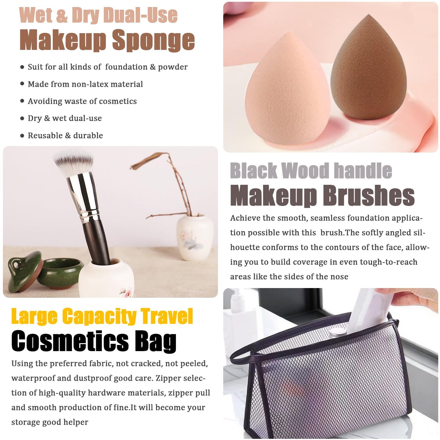 Makeup Kit for Women - All-in-One Travel Gift Set with Eyeshadow, Foundation, Lipstick & More | Complete Beauty Essentials