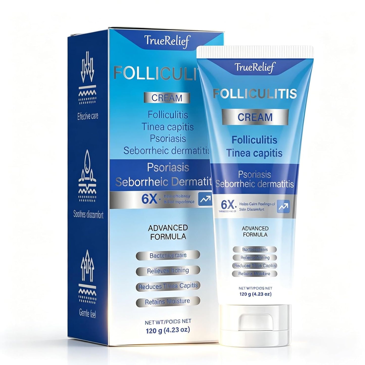 Folliculitis Cream - Post-Shave Moisturizer for Face, Neck & Bikini Line - Gentle Formula | 4.23 oz