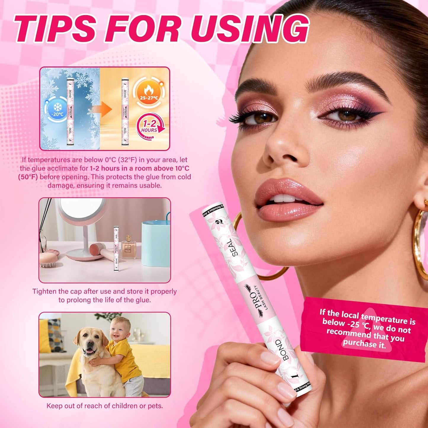 Lash Cluster Glue - Upgraded 2-in-1 Black Bond & Seal for Eyelash Clusters | Waterproof, Long-Lasting (10ml)
