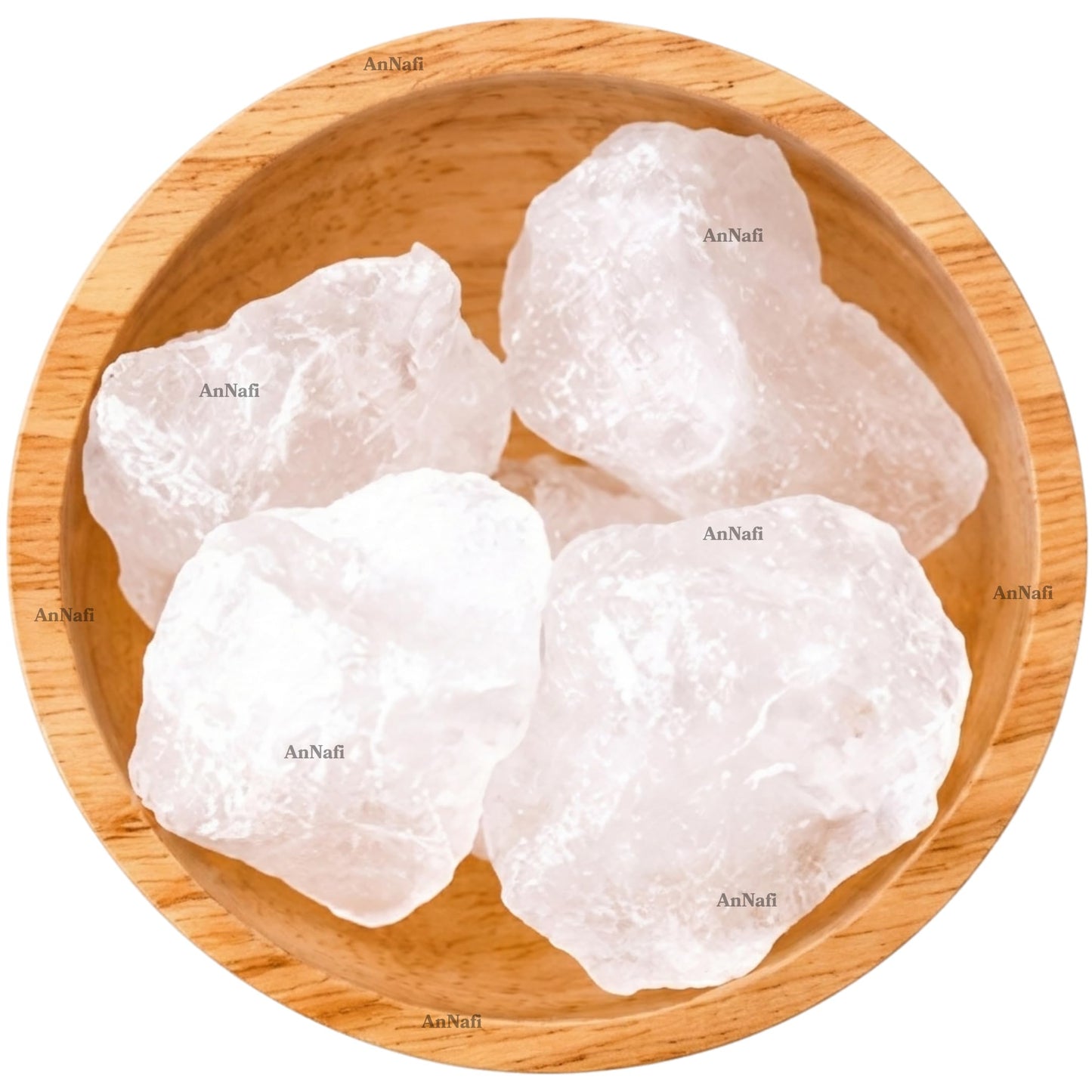 AnNafi® Natural Alum Stone Block | White Alum Crystal Rock | Phitkari Stone | Piedra de Alumbre | Tawas Mineral Crystal Chunks | Traditional Grooming & Household Mineral Stone 1000 Grams (35 OZ)