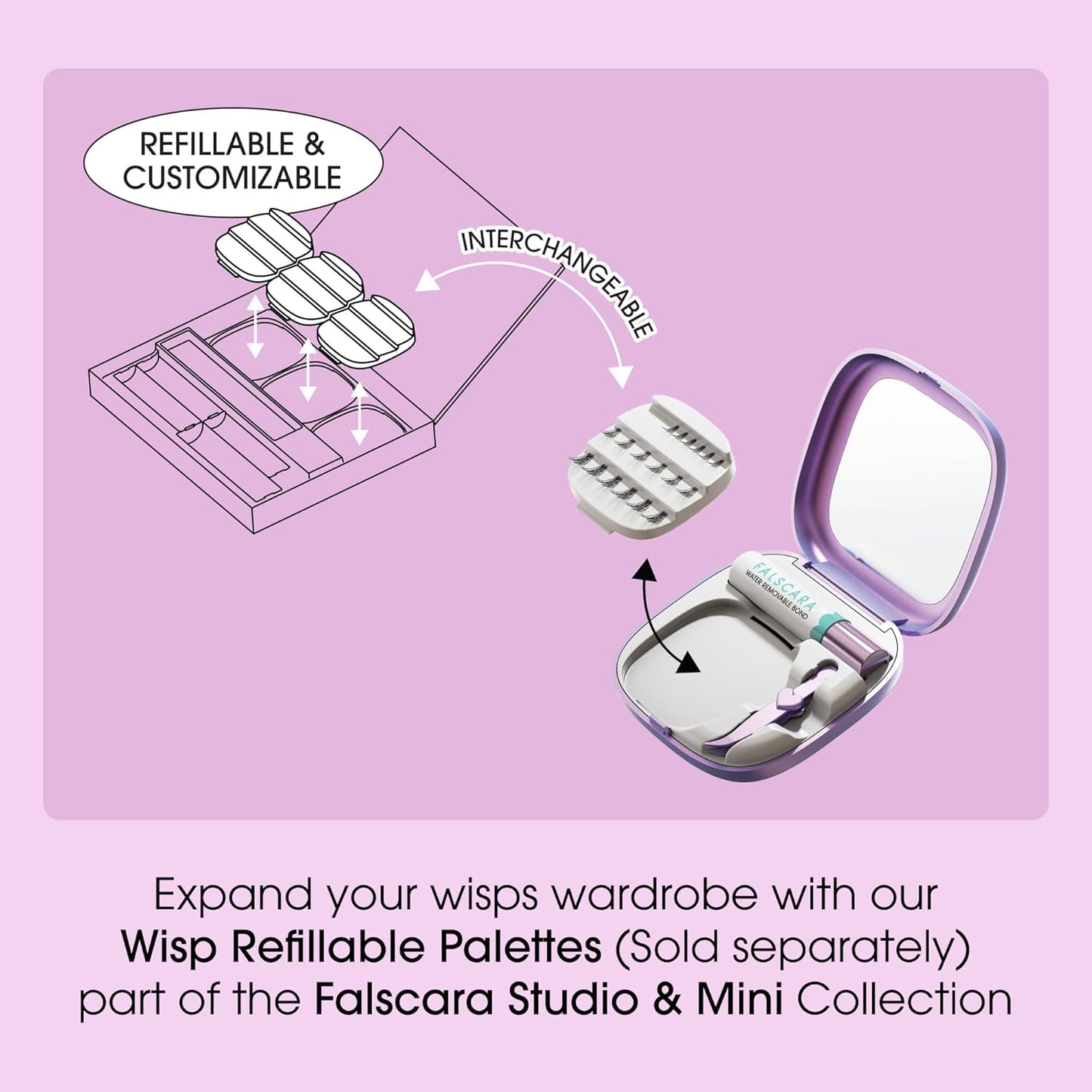 False Eyelashes - Classic Natural Lash Clusters, 8mm-12mm | 36 Reusable Wisps, Contact Lens Friendly, Easy to Apply