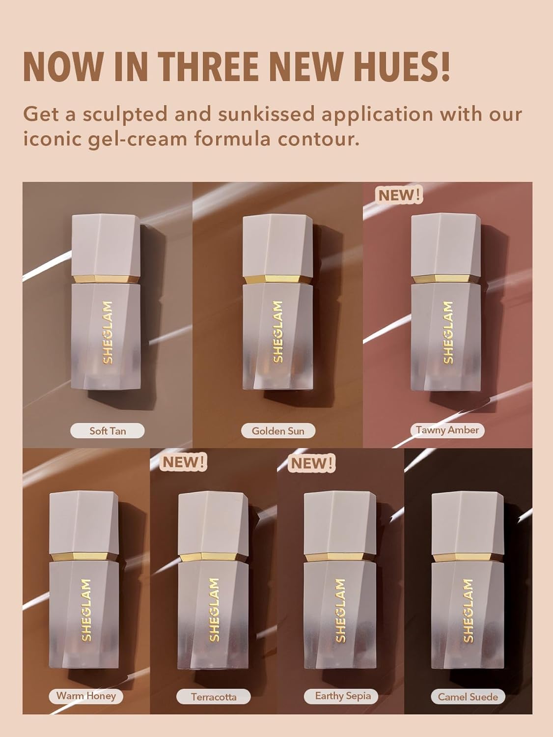 Sun Sculpt Liquid Contour Stick - Cool Toned Long Lasting Cream Bronzer Makeup | Tawny Amber