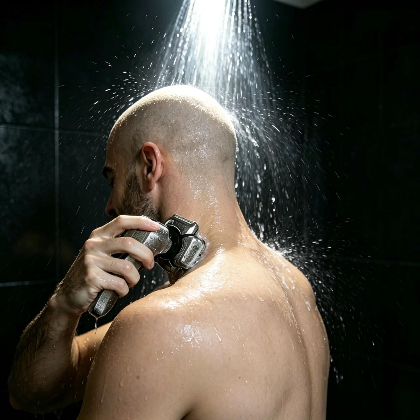 YINICARE® Head Shaver for Bald Men Electric Razor for Fast Shower Shaving with 9D Rotary Blades 6-in-1 Grooming Kit for Head Face Beard Nose Body Hair Trimmer Wet & Dry Cordless USB-C Charging