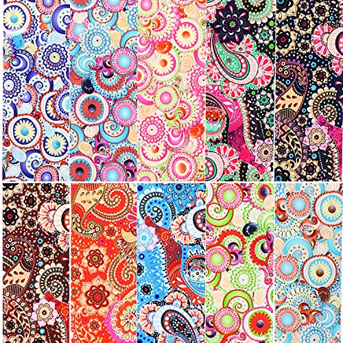 Colorful Bohemian Nail Foil Transfer Stickers - 10 Sheets