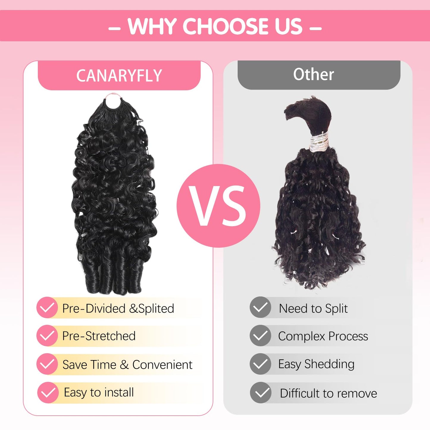 Crochet Hair For Black Women Burmese Curly Crochet Human Hair Extensions 50g Knotless Pre-Separated Feather Crochet Human Hair Spiral Curly Invisible Crochet Hair Natural Black (14inch)