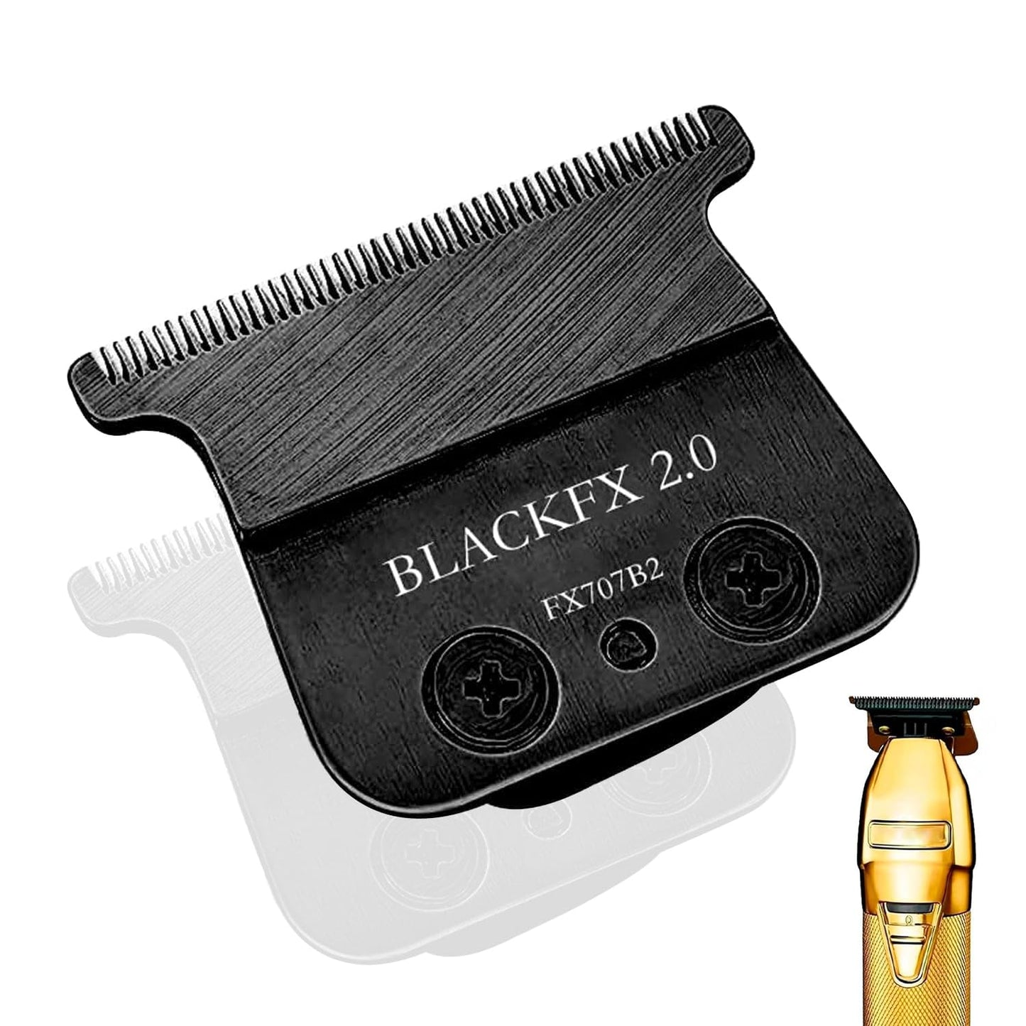 BLACKFX 2.0 Replacement Blades for BaBylissPRO FX787 & FX726 Trimmers | Precision Hair Cutting - Black