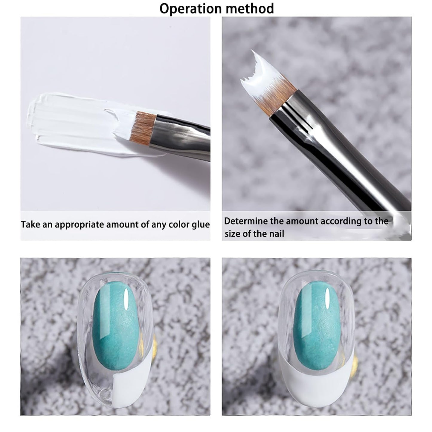 Nail Brush & French Tip Brush Set - Watercolor & Acrylic Paint Brushes | 1 Pack, Brown
