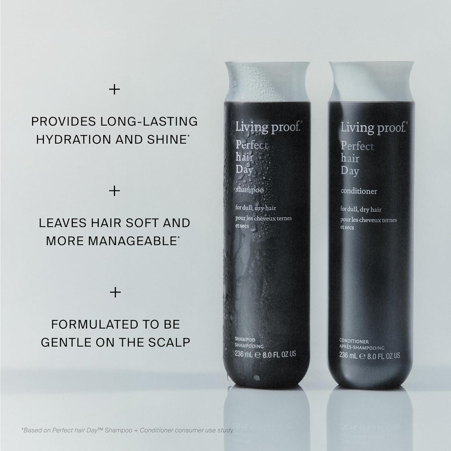 Living Proof Perfect Hair Day Shampoo - Hydrating Formula for Long-Lasting Shine | Gentle Cleansing & Luxurious Lather