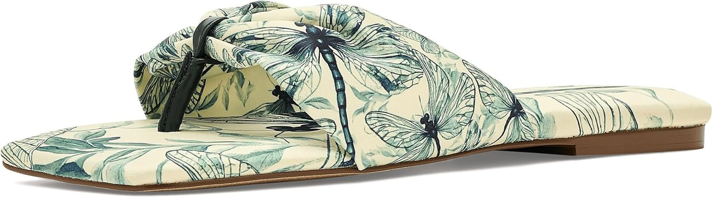 Tia Ruched Printed Sandals - Stylish Summer Footwear for Women | Comfortable & Trendy