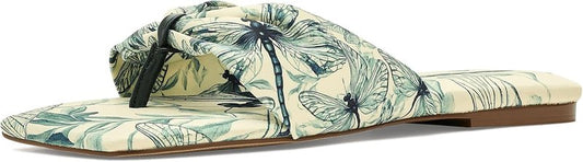 Tia Ruched Printed Sandals - Stylish Summer Footwear for Women | Comfortable & Trendy